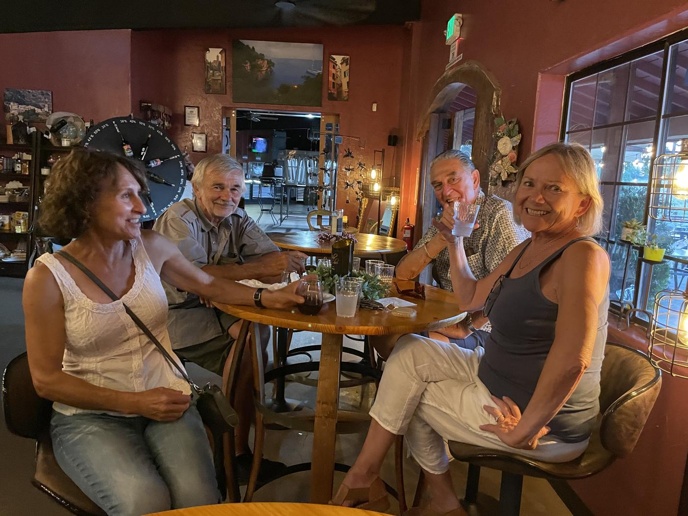 Members around the table at the Placerville room